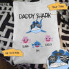 Police Daddy Shark Thin Blue Line Shirt (Light Color)