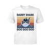 Police Daddy Shark Retro Thin Blue Line Shirt