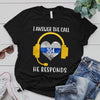 I Answer The Call He Responds Thin Blue Gold Line Police Dispatcher Shirt