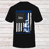 Police Name And Department Thin Blue Line Personalized Police Shirt