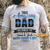 Police This Amazing Dad Belong To Thin Blue Line Personalized Police Shirt