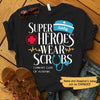 T-shirts Classic Tee / S / Black Superheroes Wear Scrubs Personalized Shirt (Dark)