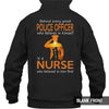 Behind Every Great Police Officer Is A Nurse Thin Blue Line Shirt