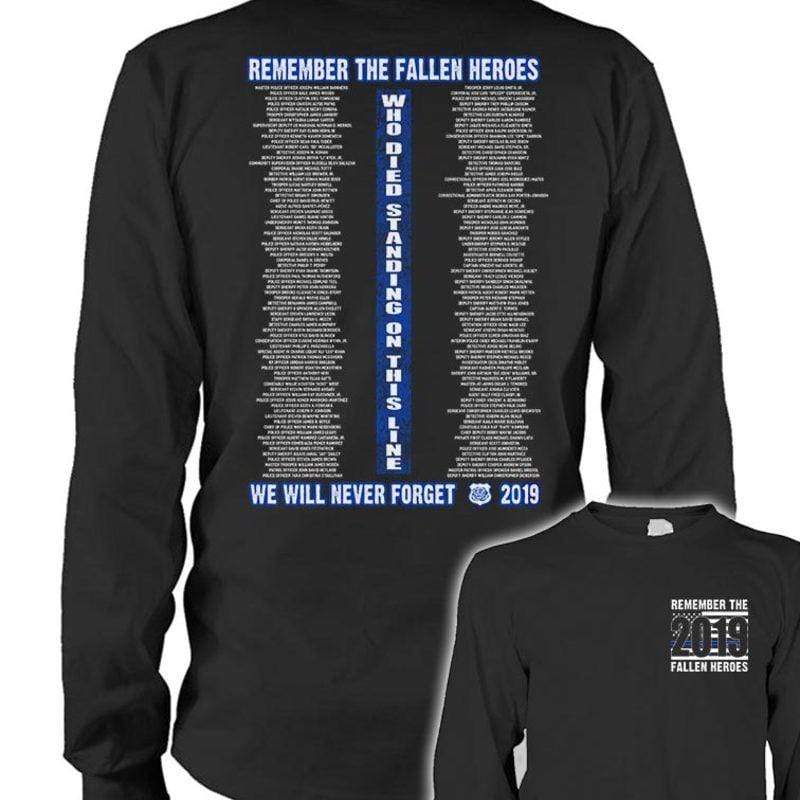Thin Blue Line Fallen Heroes 2019 Shirt