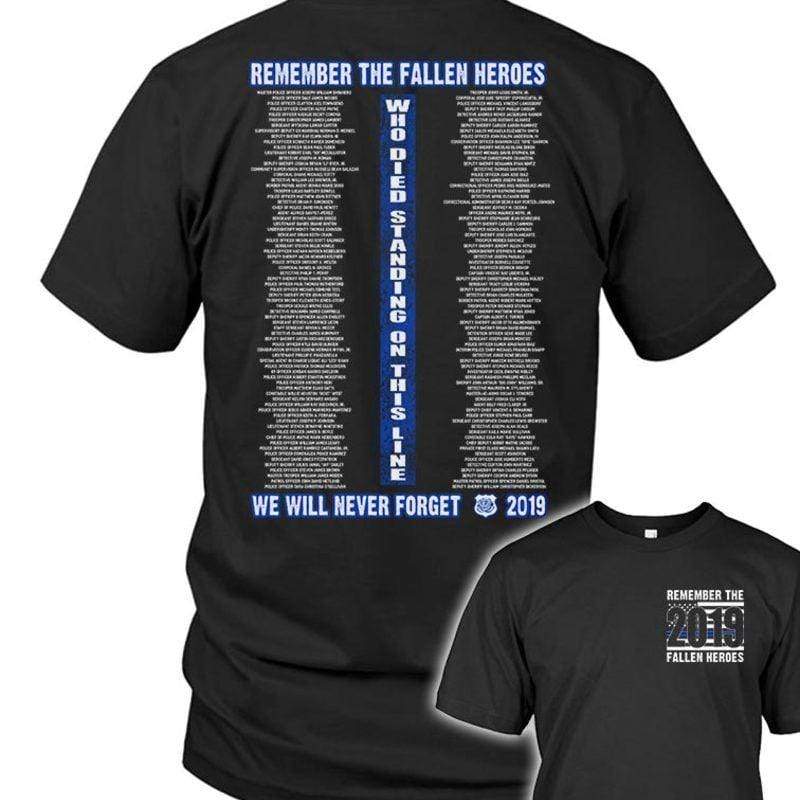 Thin Blue Line Fallen Heroes 2019 Shirt