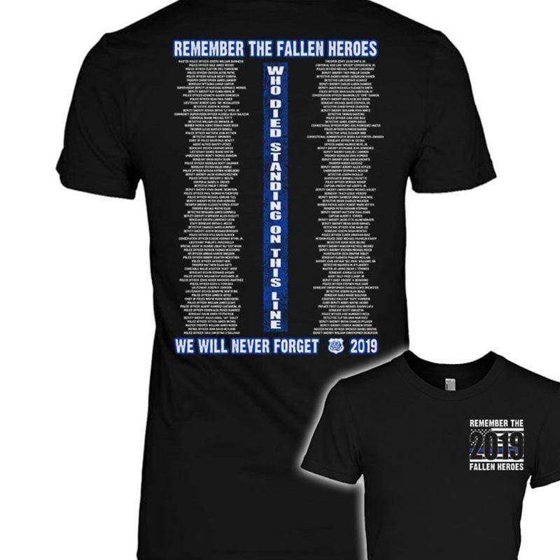 Thin Blue Line Fallen Heroes 2019 Shirt