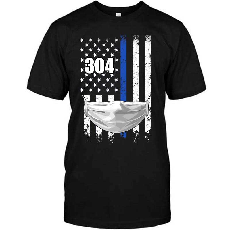 Flag Fighting Pandemic Personalized Police Shirt