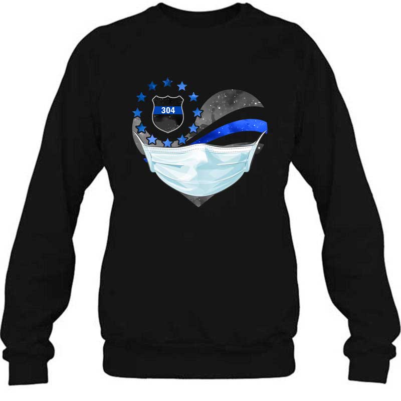 Galaxy Flag Heart Fighting Personalized Police Shirt