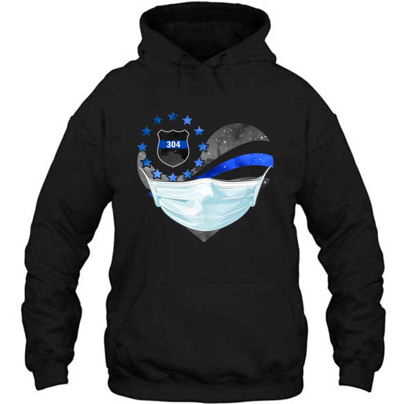 Galaxy Flag Heart Fighting Personalized Police Shirt