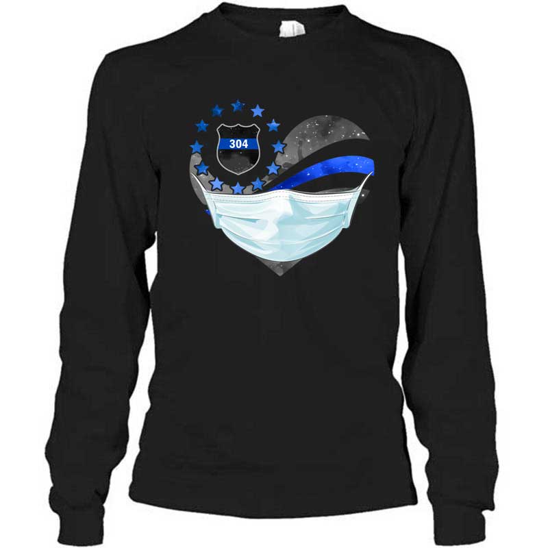 Galaxy Flag Heart Fighting Personalized Police Shirt