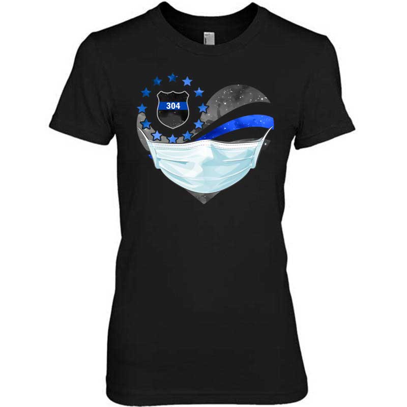 Galaxy Flag Heart Fighting Personalized Police Shirt