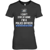 I Can‘t Stay At Home Police Officer Thin Blue Line Personalized Police Shirt