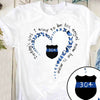 T-shirts TBL - Memorial Daddy's Girl Used To Be His Angel Butterfly Heart Personalized Shirt