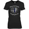 Nurses Back The Blue Color Drop Thin Blue Line Heart Shirt