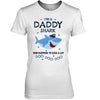 Police Daddy Shark Who Happens To Cuss A Lot Thin Blue Line Shirt