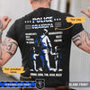 Police Grandpa Thin Blue Line Personalized Police Shirt