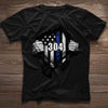 Thin Blue Line Tearing Flag Personalized Thin Blue Line Personalized Police Shirt