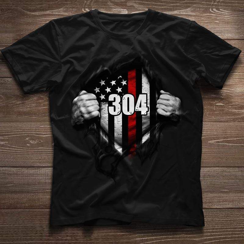 Tearing Thin Red Line Flag Firefighter Personalized Shirt