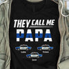 They Call Me Papa Police Officer Thin Blue Line Personalized Police Shirt