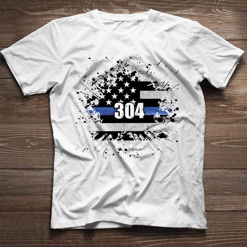 Thin Blue Line Color Drop Personalized Police Shirt