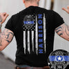 Thin Blue Line Trooper Name Personalized Police Shirt