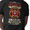 T-shirts TRL - Being A Retired Firefighter Is An Honor Personalized Shirt