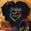 Dibs On The Fireman Rainbow Heart Personalized Shirt