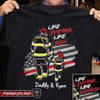 Firefighter Like Father Like Son Daughter Personalized Shirt