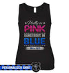 Tank Top Premium Women's Tank / XS / Black Personalized Tanktop - Pretty In Pink Dangerous In Blue
