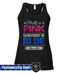 Tank Top Standard Women's Tank / XS / Black Personalized Tanktop - Pretty In Pink Dangerous In Blue