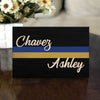 Police Dispatcher Lines Personalized Wood Prints