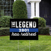 Yard Sign 1 piece The Legend Has Retired Police Personalized Yard Sign